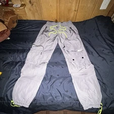 EPTM Combat Track Pants Joggers Zip Cargo Drawstring Size Small 30