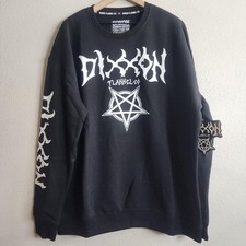 Dixxon Sweatshirt Mens 2XL Black Pentagram Graphic Crewneck Fleece Pullover