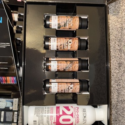 Redken Color Gels Lacquers Haircolor Kit with Pro-Oxide DEVELOPER-4 Shades 2oz