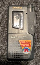 AIWA TP-M110 Micro Cassette Recorder Voice Sensor Recording User Friendly 