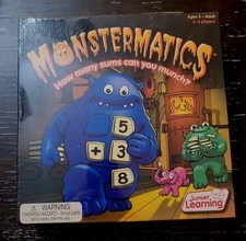 Monstermatics Junior Learning Board Game Mathematics Kids Learning Boardgame Fun