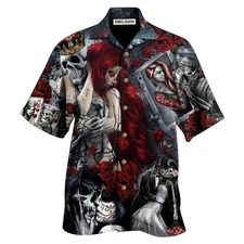 Skull Love Is Life Hawaiian Shirt