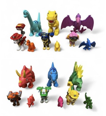 Paw Patrol Dino Rescue Konvolut 6 x Dinosaurier 6 x Figuren 6 x Mini Dinos Full Set