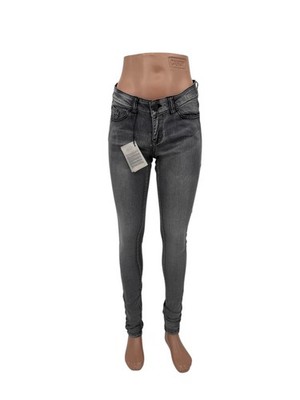Vero Moda style Five 5 slim waist röhrenjeans Jeans grau schwarz Größe w27 L32