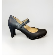 Vintage Naturalizer Black Leather Mary Jane pumps 9.5 Business Casual