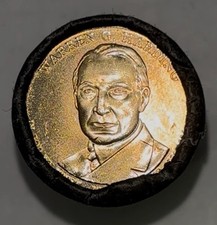 2014 - P Warren G. Harding 25-Coin Presidential Dollar Roll Mint Roll