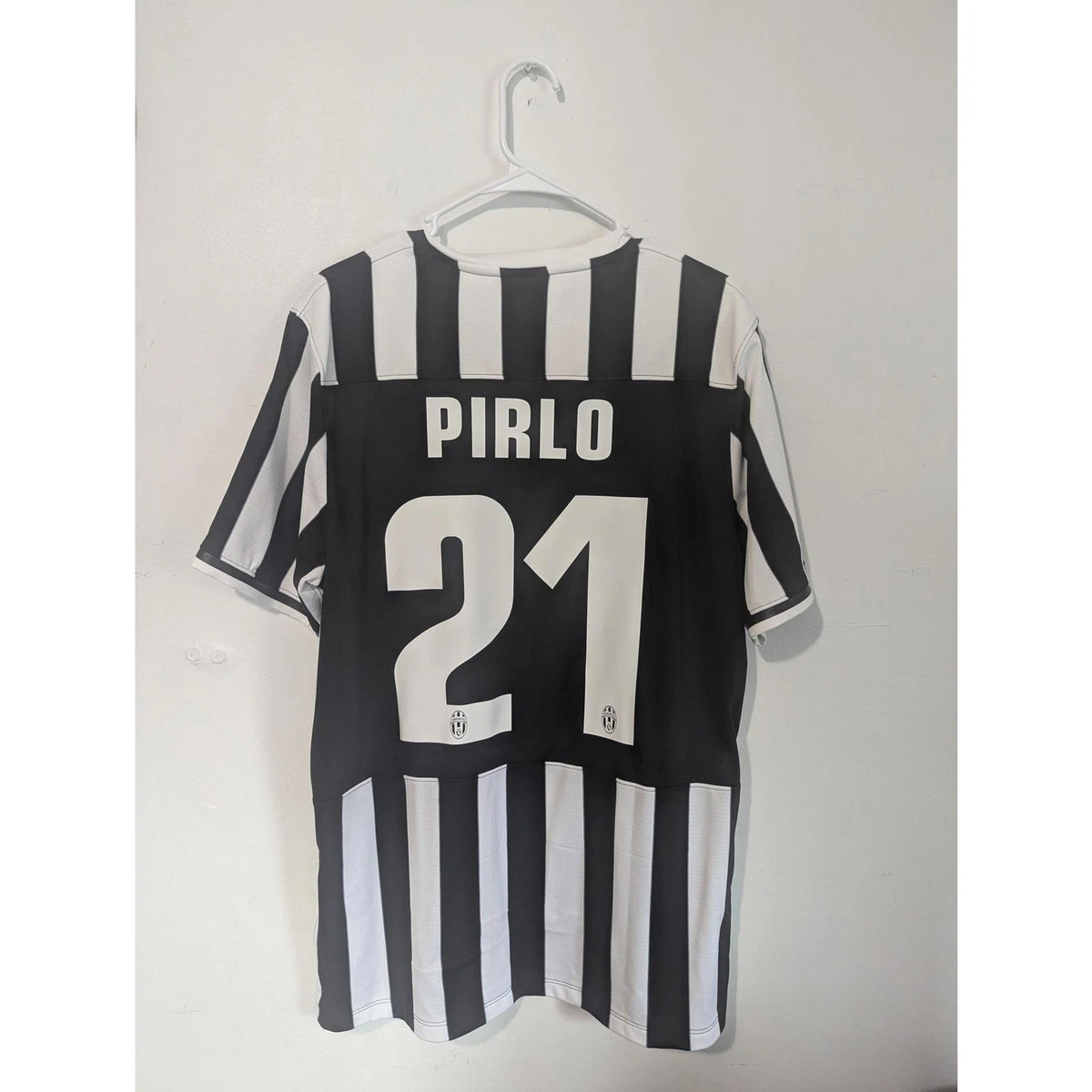 Pirlo Juventus match worn issued shirt serie a blue nike