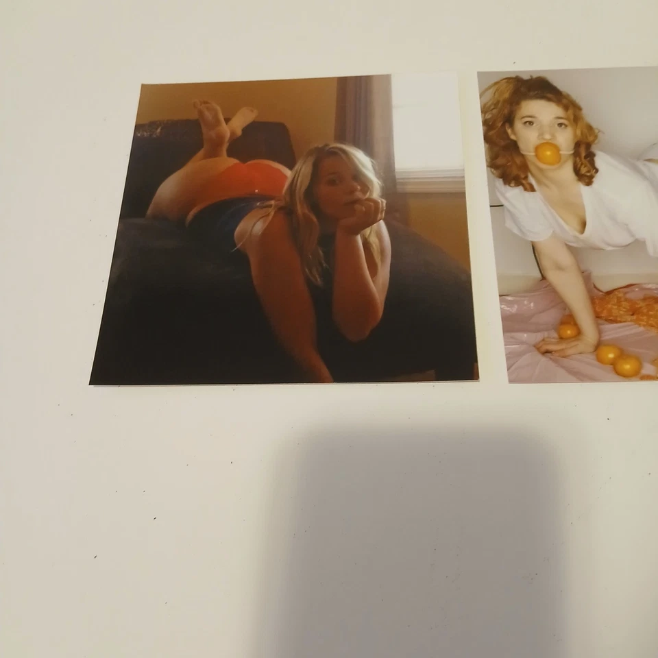 Risque Glamor model redhead photo Blonde woman big booty rear picture print  - Image 4 of 4