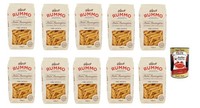 Rummo Penne Lisce N. 59 Pasta Bronzezeichnung 10X500G+Polpa 400G