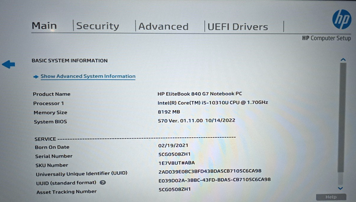 HP EliteBook 840 G7 14