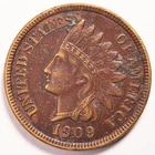 1909 Indian Head Penny Cent Extremely Fine (XF) Details