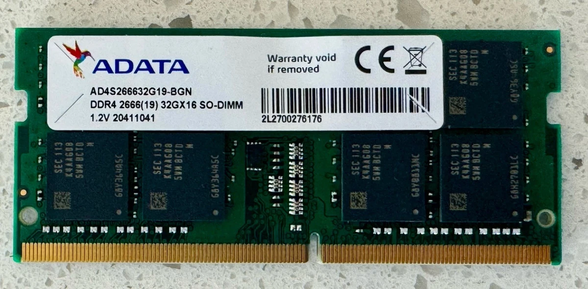 Las mejores ofertas en Ordenador ADATA RAM 32 GB de capacidad