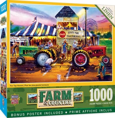 MasterPieces jigsaw puzzle;  For Top Honors;  1000 pcs  DAMAGED BOX