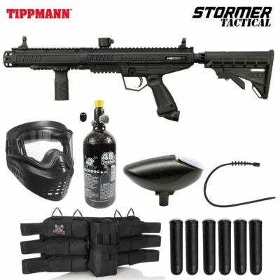 Maddog Tippmann Stormer Tactical Titanium HPA Paintball Gun Marker Starter Kit