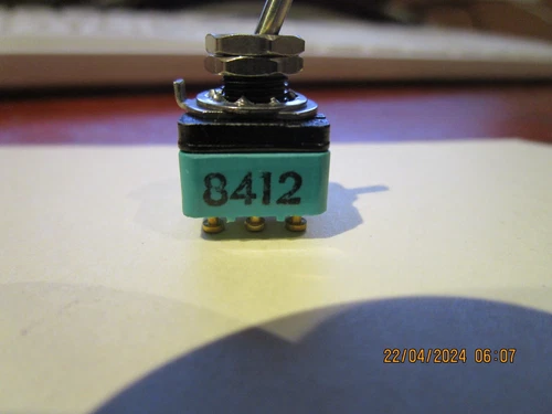 AIRCRAFT TOGGLE SWITCH X 5 , NSN 5930-01-162-0468 ,NEW OLD STOCK. - Picture 5 of 5