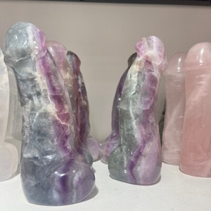 Green Fluorite Smoking Pipe - Natural Quartz Crystal Ghana