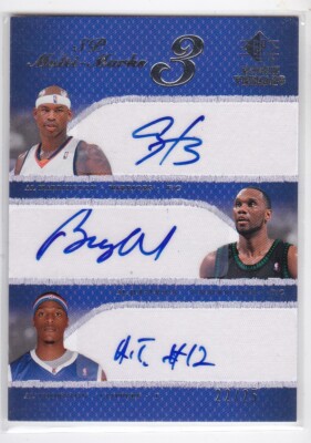 HARRINGTON JEFFERSON 2007-08 SP Threads Multi-Marks Triple #'d /25 Autographs RC
