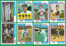 1974 TOPPS LOS ANGELES DODGERS TEAM SET NM  GARVEY   JOHN   ALSTON  74 NL CHAMPS