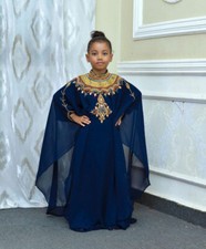 Sale!! Girls Dress Kids Abaya Moroccan caftan Kids Dubai jilbab African Kids 06