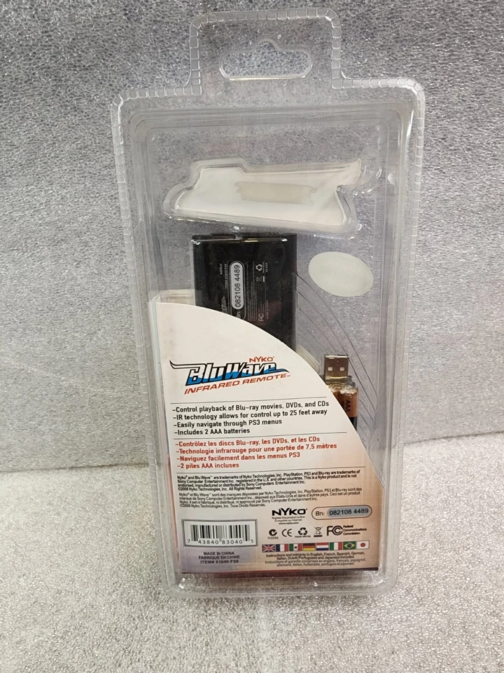 PlayStation 3 NYKO Bluwave Infrared Remote Control Blu-ray Sealed New - Image 2 of 4
