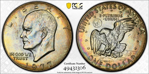 1977 Eisenhower Dollar — photo from the most recent tracked eBay sale