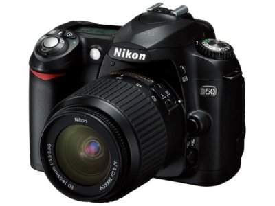 Nikon D50 Black Digital SLR Camera Lens Kit 6MP AF-S DX Zoom | eBay