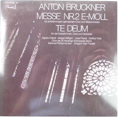 Agnes Giebel Bruckner Messe Nr.2 Te Deum EMI 1c047-01142 LP-7540