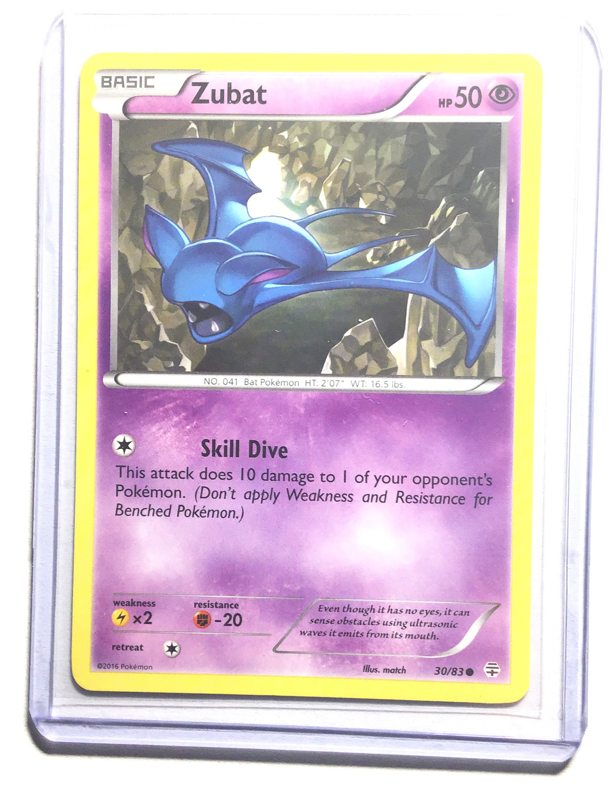ZUBAT - 30/83 - XY GENERATIONS - Common - Pokemon Card - NM