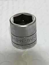 S-K  9/16" Socket 3/8" Drive 6 Point #45118 USA