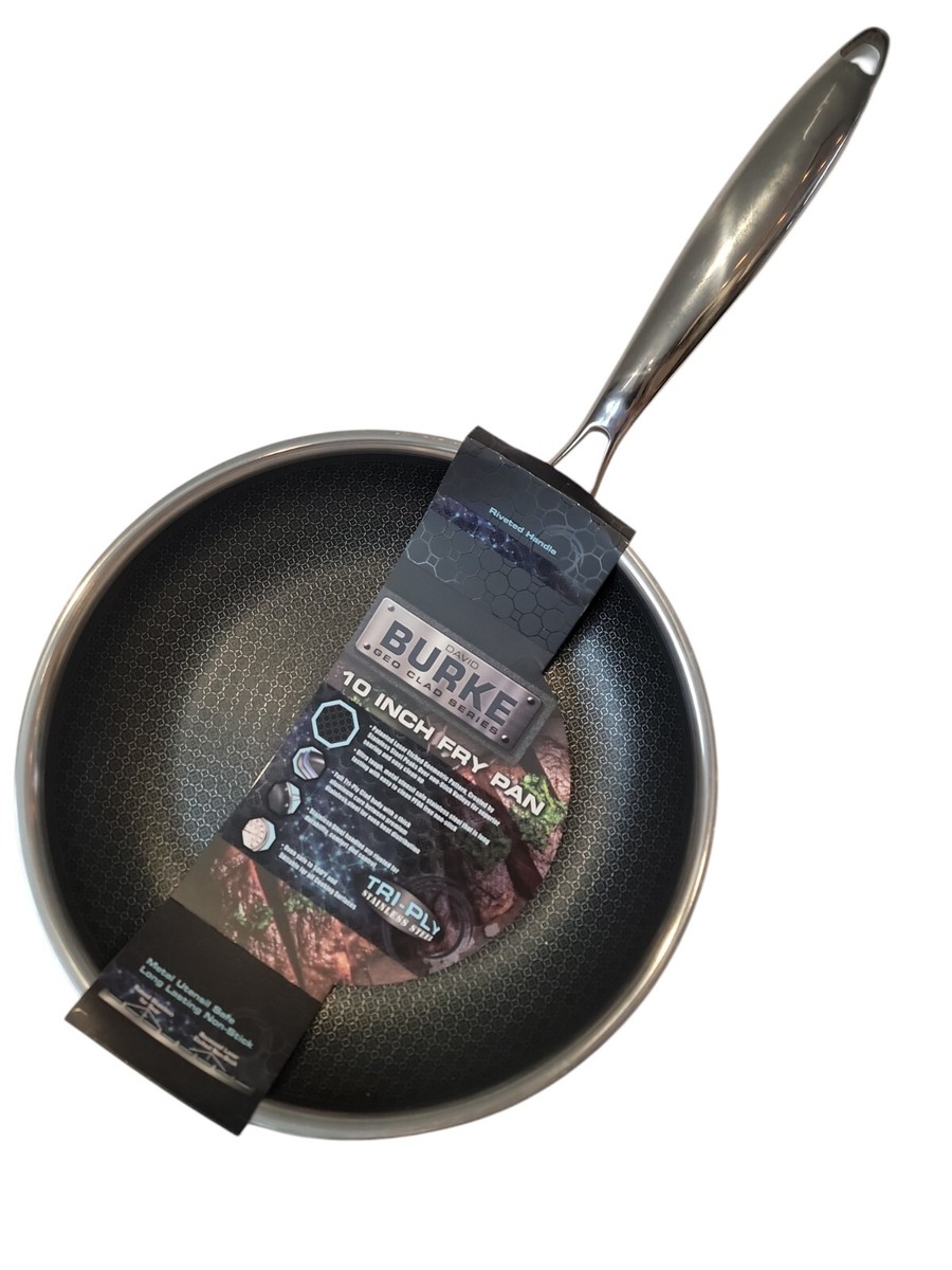 David Burke Geo Clad 10 Inches Heavy Stainless Steel Skillet