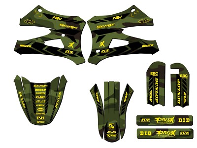 10-20 KING / FWE CX 50 APACHE Green Senge Graphics Kit Compatible with Cobra