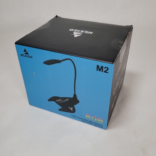 RGB USB Computer Microphone Lighting With Multicolor Lights Flexible Gooseneck - 第 1/5 張圖片