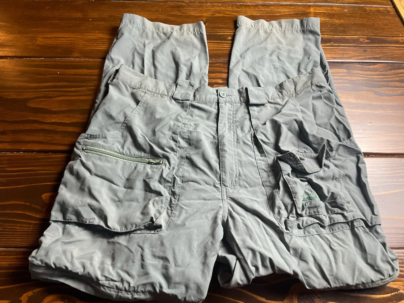 Cabela's Pants, Men's Size Large, Green, Fishing/Hiking, Zip Off, Shorts