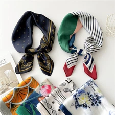 Satin Silk Scarf Square Scarf Headband Sun Protection Decorative Shawl Wraps HOT
