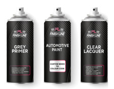 PIAGGIO/VESPA 94 Black Nero Basecoat Car Paint + Lacquer + Primer Aerosol Kit