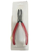 Glass Breaking Grozing Pliers, 3/8 Inch Flat Curved Jaw Breaker-grozier Pliers