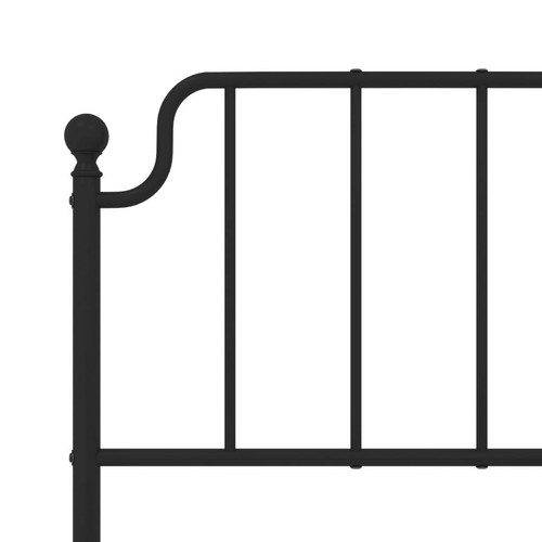 Metal Bed Frame Industrial Black Steel Mattress Base Double Size 135x190cm - Picture 8 of 9