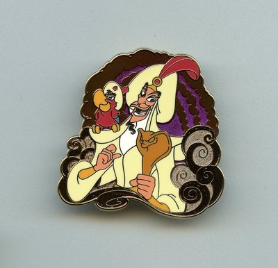 UK Disney Store Aladdin Villain Jafar with Cobra Staff & Bird Iago LE 350 Pin | eBay