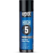 UPOL HIGH #5 High Build Primer Spray On Paint Smooth Filling Paint Grey 450ml