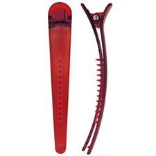 BEAUTY SALON SOFT N STYLE HAIR STYLE SECTION JUMBO DUCK BILL CLIPS 4 1/2" - 4PC