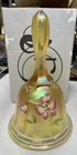 Fenton Hand Painted Kelly Pickenpaugh Irridized Bell w/ Butterflies Original Box