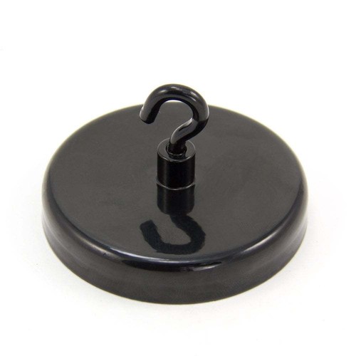 Ferrite Black Painted Clamping with M4 Hook 57mm dia 25kg
