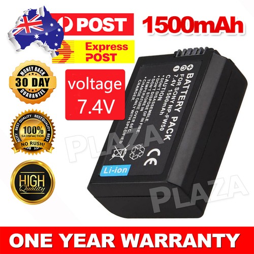 USED] Sony NP-FW50 Lithium-Ion Rechargeable Battery  1020mAh  For Sony A7 A7r A7s A7 Ii A7r Ii A7s Ii A6500 A6400 A6300 A6100 A6000 A5100 A5000 Etc Near New Condition P 65428