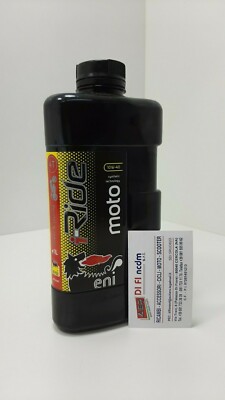 AGIP ENI I-RIDE 10W40 Synthetic Motor Oil - 1 Liter, For Street & Touring Motorcycles (4T)