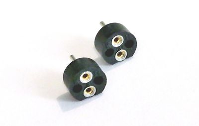 Two Marklin E604180 Bi-Pin Sockets, 1 Pair For Two Pin Locomotive Bulbs or LEDs 