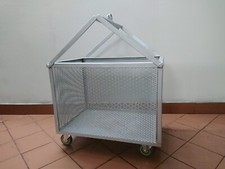 Cesta per Montacarichi 100L con ruote - portalegna pellet spesa PROMO