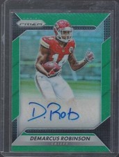 DEMARCUS ROBINSON 2016 PANINI PRIZM GREEN SHORT PRINT PRIZMS AUTO RC SP /26