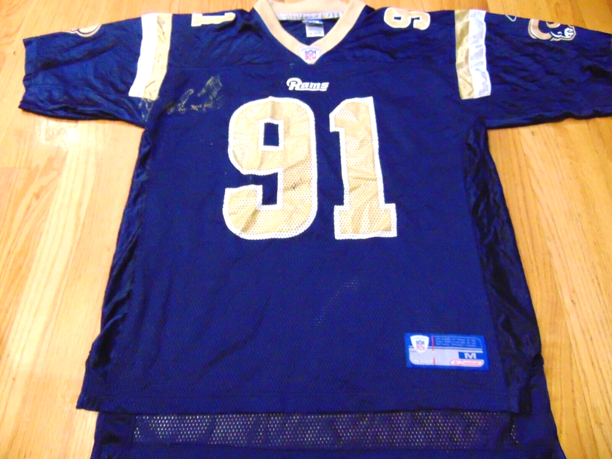 REEBOK NFL EQUIPMENT ST. LOUIS RAMS LEONARD LITTLE JERSEY SIZE M