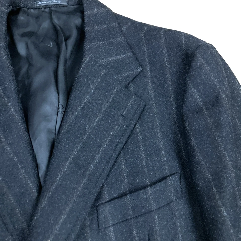 LKN 58/48 Gianluca ISAIA Napoli Wool Cashmere Short Overcoat Made In Italy - Image 3 of 4