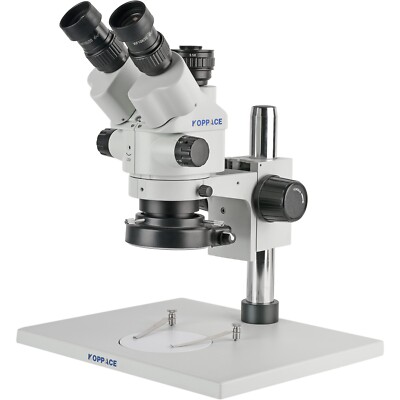  KOPPACE 3.5-90X Large Platform Trinocular Microscope,0.5XCTV & Continuous Zoom